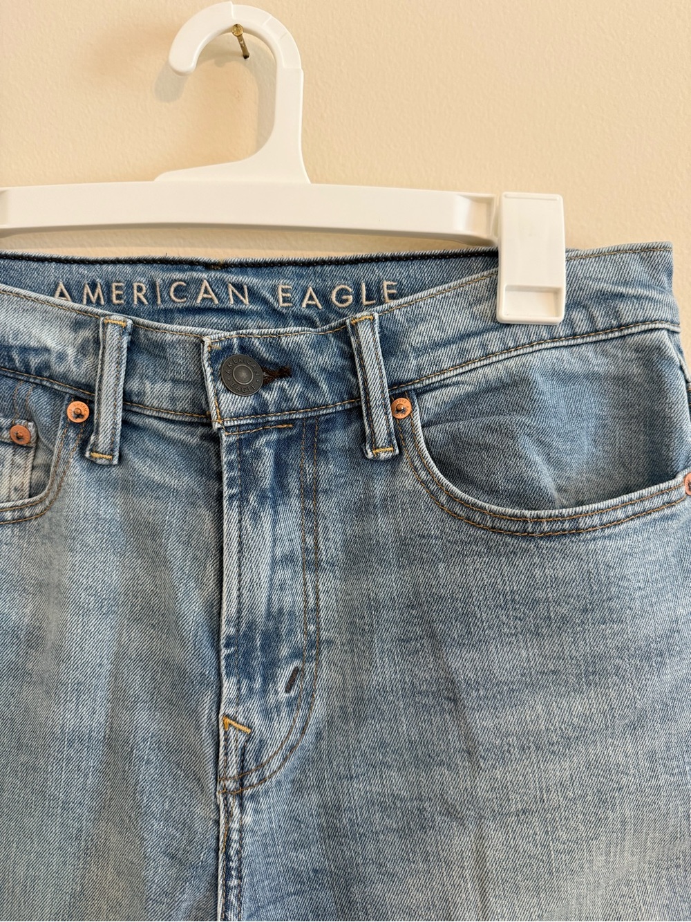 NWT AE Original Straight Jean in Pale Ocean // Men 30x32 - Picture 4 of 16